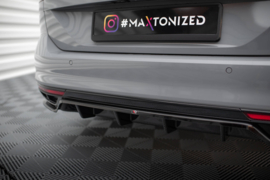 Maxton Design Achtersplitter (met verticale spijlen) Volkswagen Passat R-Line B8 Facelift