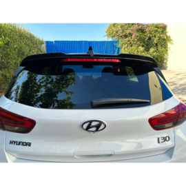 Dakspoiler (Spoiler Cap) passend voor Hyundai i30 III & N-Line 2017- (ABS Glanzend zwart)
