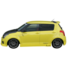 Chargespeed Sideskirts passend voor Suzuki Swift II 5-deurs 2005- 'HalfType' (FRP)