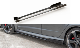 Maxton Design Racing Duurzaamheid Zijskirts Diffusers + Flaps Audi RS3 8V Sportback