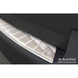 RVS Achterbumperprotector passend voor VW Transporter T5 2003-2015 (alle) & T6 2015- / FL 2019- (met achterdeuren) 'XL' 'Ribs'