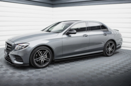Maxton Design Zijskirts Diffusers Mercedes-Benz E43 AMG / AMG-Line W213 + Mercedes-Benz E43 AMG / AMG-Line Sedan / Stationwagen W213 / S213