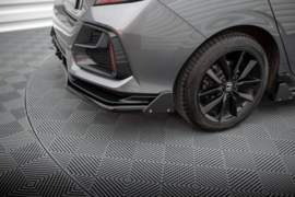 Maxton Design Achtersplitter (met verticale stangen) + flappen Honda Civic Sport Mk 10 Facelift