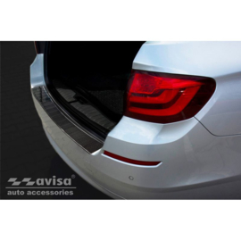 Echt 3D Carbon Achterbumperprotector passend voor BMW 5-Serie F11 Touring 2010-2016 'Ribs'