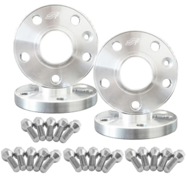 Simoni Racing Aluminium Spoorverbreder Set - 2x17,5mm(VA) - 2x20mm(AA) (Naaf 65,1mm) inclusief wielbouten - passend voor Alfa Romeo diversen