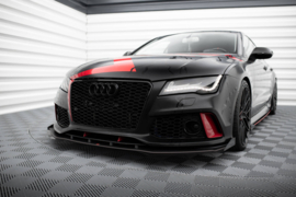 Maxton Design Street Pro Frontsplitter + Flaps Audi A7 RS7 Look C7
