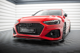 Maxton Design VOORSPLITTER V.1 AUDI RS4 B9 FACELIFT Gloss Black