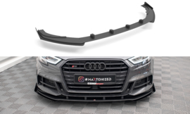 Maxton Design STREET PRO VOORSPLITTER V.1 + KLEPPEN AUDI S3 / A3 S-LINE SPORTBACK 8V FACELIFT