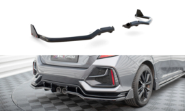 Maxton Design Achtersplitter (met verticale stangen) + flappen Honda Civic Sport Mk 10 Facelift