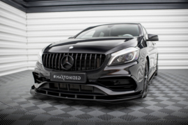 Maxton Design Street Pro Frontsplitter + Flaps Mercedes-Benz A AMG-Line W176 Facelift