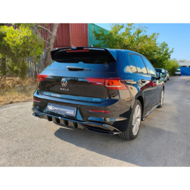 Motordrome Achterbumperdiffuser passend voor Volkswagen Golf VIII 2020- incl. Facelift (ABS)