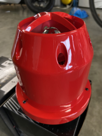Air Filter 76mm Rood/Chroom
