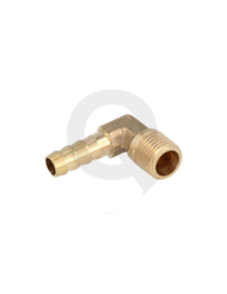 Slangpilaar messing 90° 8 mm - 1/4" NPT