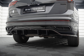 Maxton Design Achtersplitter (met verticale stangen) Volkswagen Tiguan R-Line Mk2 Facelift