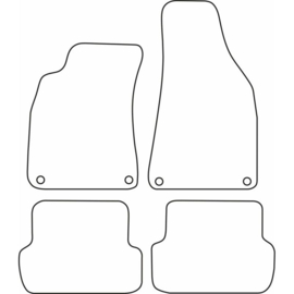 Automatten passend voor Audi A4 2001-2004