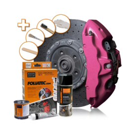 Foliatec Remklauwlakset - hot pink metallic - 3 Componenten