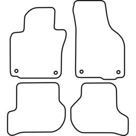 Automatten passend voor Volkswagen Golf VI 2008-2012 & Cabrio 2012-