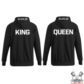 Hoodie King & Queen + Datum