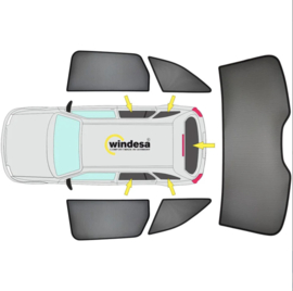SunClip Zicht- & Zonwering passend voor BMW 3-Serie G21 Touring 2019-
