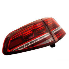 Set GTi-Look LED Achterlichten passend voor Volkswagen Golf VII 2012-2017 excl. Variant - Rood/Smoke - incl. Dynamic Running Light