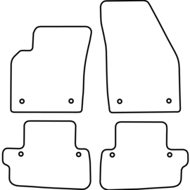 AutoStyle Automatten passend voor Volvo C70 2006-2013