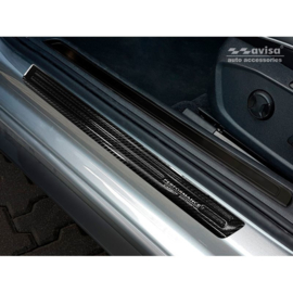 3D Zwart Carbon Instaplijsten passend voor Volkswagen Arteon 2017- 2-delig - 'Performance'