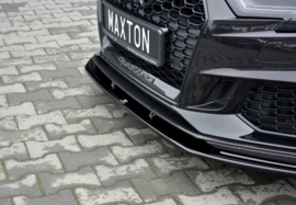 Maxton Design VOORSPLITTER V.1 AUDI RS3 8V FL SPORTBACK Gloss Black