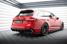 Maxton Design ACHTERZIJSPLITTERS AUDI RS4 B9 AVANT Gloss Black