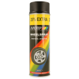 Motip Velgenlak - Zwart mat - 500ml