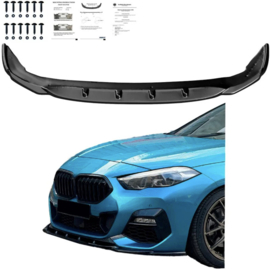 Oneway Voorspoilerlip passend voor BMW 2-Serie F44 Gran Coupe M-Pack/M235i 2019- - Glanzend zwart