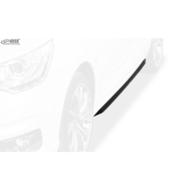 Sideskirts 'Slim' passend voor Citroën C4 (Type N) 2010-2018 (ABS zwart glanzend)