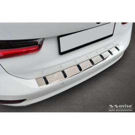 RVS Achterbumperprotector passend voor BMW 3 Serie (G21) Touring 2019-2022 'STRONG EDITION'