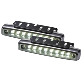 Set universele DRL dagrijdlampen 112x24x38mm (BxHxD) (incl. E-Keur)