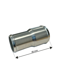 QSP aluminium verloop recht Lengte 40mm (diverse maten)