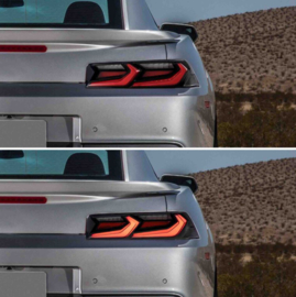 VLAND LED-achterlichten voor 2014 2015 Chevrolet Camaro Kleur: Rood helder