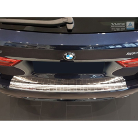 RVS Achterbumperprotector passend voor BMW 5-Serie G31 Touring 2017-2020 excl. M-Sport 'Ribs'