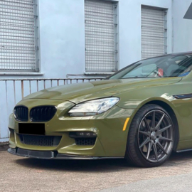 Oneway Voorspoilerlip passend voor BMW 6-Serie F06/F12/F13 Facelift M-Pack 2013-2018 - Glanzend zwart