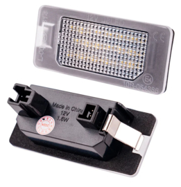 AutoStyle Set LED Nummerplaatverlichting passend voor Fiat 500X (6X) 2018-2022 / 500X (7X) 2021- / 500e 2020- / Abarth 500 EV 2023- & Alfa Romeo Tonale 2022-