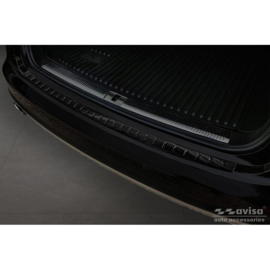 Echt 3D Carbon Achterbumperprotector passend voor Audi A6 Allroad 2012-2018 'Ribs'