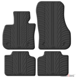 Gledring Rubbermatten passend voor BMW X2 (U10) 2023- excl. iX2 (T profiel 4-delig + montageclips)