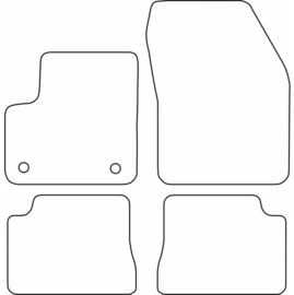 AutoStyle Automatten passend voor Jeep Avenger & Fiat 600e & Alfa Romeo Junior (Electric) 2023-