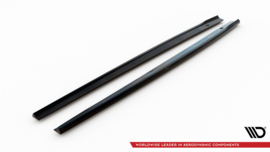 Maxton Design SIDESKIRTS DIFFUSERS V.2 AUDI RS3 SEDAN 8V FACELIFT Gloss Black