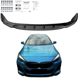 Oneway Voorspoilerlip passend voor BMW 2-Serie F44 Gran Coupe M-Pack/M235i 2019- - Glanzend zwart