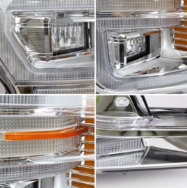 VLAND LED-koplampen voor Ford F150 2018-2020 Wit (verchroomd) Z/O Opstartanimatie