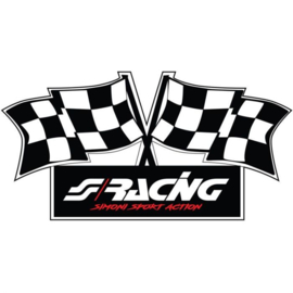 Simoni Racing Sticker 'Flag' - 100x50mm