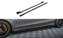 Maxton Design Street Pro Sideskirts Diffusers + Flaps Mercedes-AMG C63 Sedan / Estate W205 Facelift
