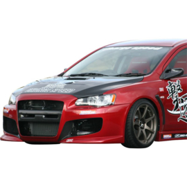 Chargespeed Motorkap passend voor Mitsubishi Lancer Evo X CZ4A + Luchtinlaten (FRP)