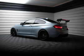 Maxton Design Carbon Spoiler Met Externe Beugels Staanders + LED BMW 4 F32 / 4 F32 M-Pack Coupé