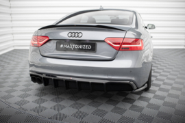 Maxton Design Achterspoiler Audi A5 S-Line Coupé / Sportback 8T Facelift (versie met enkele zij- en dubbele uitlaat)