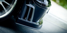 Maxton Design FRONTSPLITTER MERCEDES CLK W209 ZWART (SL BLACK SERIES LOOK)